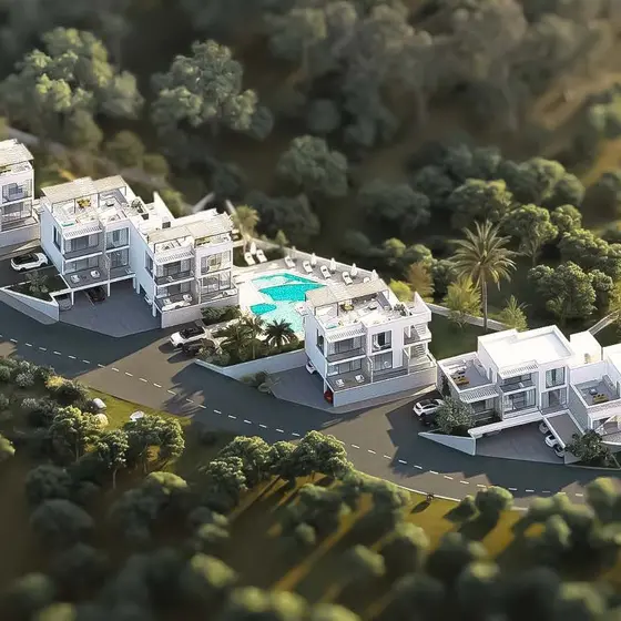 The residence from above