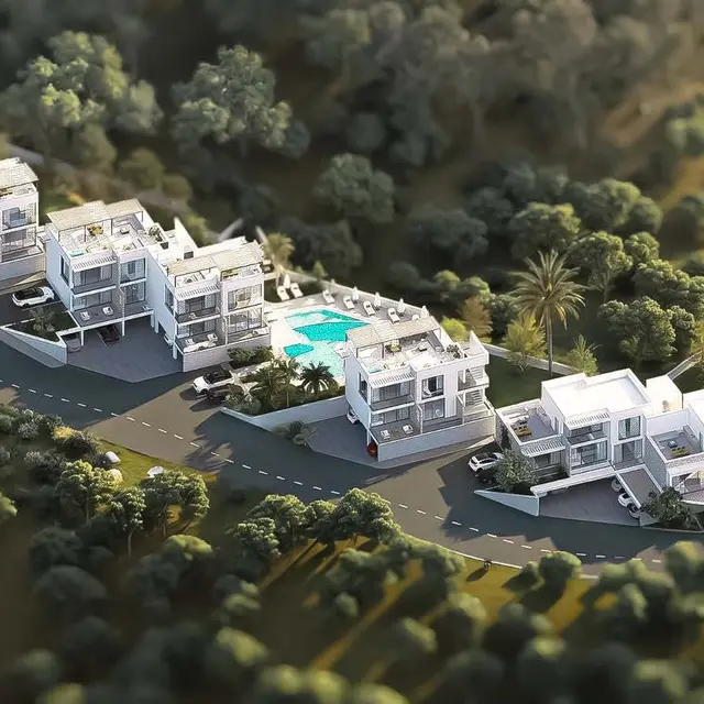 The residence from above