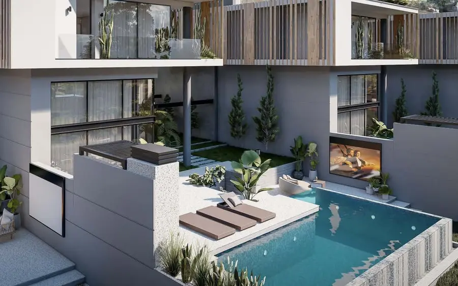 Privater Pool bei Bluescape