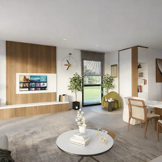 Living and dining room
